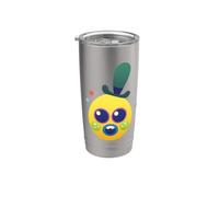 DreamWorks Trolls Mr. Dinkles Character Face Bicchiere termico in acciaio inox doppia parete