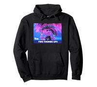 DreamWorks Trolls Punk Rock Poppy Thumbs Up Felpa con Cappuccio