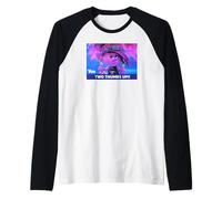 DreamWorks Trolls Punk Rock Poppy Thumbs Up Maglia con Maniche Raglan