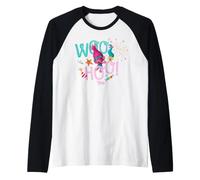 DreamWorks Trolls Woo Hoo Poppy And Smidge Maglia con Maniche Raglan