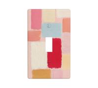 Dreamy Astratto Decor Visibile Pennellate Copertura Interruttore Luce Decorativo Singolo Toggle 1 Gang Piastra da Parete per Cucina Agriturismo Camera da Letto Bagno Arte Decor