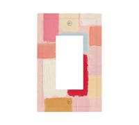 Dreamy Astratto Decor Visibile Pennellate Interruttore Luce Piastra da Parete Frontale Copertura Singolo Rocker 1 Gang Decoratore Presa Coperture per Casa Cucina Camera Bagno Decor