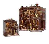 Dreamy Book Hall - Kit fai da te per casa di montaggio, modello di biblioteca retrò, 888 pezzi, puzzle 3D ad alta difficoltà per adulti