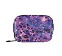 Dreamy borsa medica con stampa leopardata borsa con scomparti rimovibili pratico organizer con cerniera per borsa