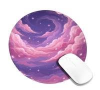 Dreamy Celestial Cloudscape Clouds Fantasioso Piccolo Mouse Pad | tema celeste, atmosfera da sogno, motivo skyline vorticoso, stile visivo etereo, accessorio da scrivania compatto