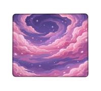 Dreamy Celestial Cloudscape Clouds Fantasioso Piccolo Mouse Pad | tema celeste, atmosfera da sogno, motivo skyline vorticoso, stile visivo etereo, accessorio da scrivania compatto