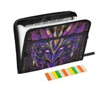 Dreamy Colors Tarocchi Maschera Espansione File Cartelle 13 Tasche A4 Lettera Formato con Chiusura a Cerniera per Forniture per Ufficio Espansione File Giacche tappeti de