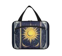 Dreamy Colors Tarocchi Sole e Luna Hanging Toiletry Borse per le Donne con Gancio, Designer Portatile Toiletry Organizer per papà Backpacking organizador de maquillaje para L