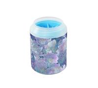 Dreamy Flowers, lavapiedi portatile per cani, con spazzola morbida per massaggi, accessori e accessori per animali domestici, adatto per cani di taglia piccola, media e grande