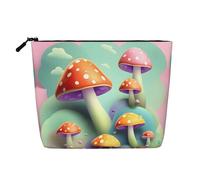 Dreamy Little Mushroom Borsa da toilette e cosmetici da donna, borsa unisex per articoli da toeletta, borsa per la cura personale, nera, taglia unica