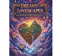 DREAMY LOVESCAPES: A Unique Adult Coloring Book Featuring Surreal, Steampunk, Botanical, and Abstract Heart Designs for Relaxing Line Art for Adults, Seniors & Older Kids