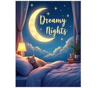 Dreamy Nights Coloring Book: Gentle Bedtime Scenes for Evening Relaxation