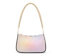 Dreamy rosa sfumato pastello astratto borse da sera borsa donna borsa media luna signora una borsa a tracolla chiusura con cerniera