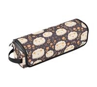 Dreamy Sheep Flowers - Organizer 2 in 1 per strumenti per capelli e tappetino resistente al calore, organizer portatile per strumenti per lo styling dei capelli, per ferri da stiro piatti e accessori