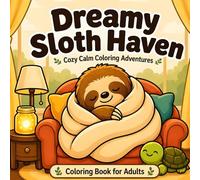 Dreamy Sloth Haven: Bold and Easy Coloring Book for Adults: Cozy and Relaxing Sloth Designs for Stress Relief, Beginners, and Calm Mindful Coloring