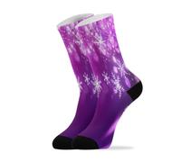 Dreamy Snowflake Calzini Donna Morbidi Calze Lunghe Unisex Calzini Lunghi Per Running Hike Adulti 40Cm