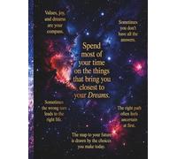 Dreamy Stars Notebook: Inspirational Galaxy Journal for Positive Thoughts, Motivation & Daily Writing: Cosmic Notebook with Motivational Quotes, Relaxing Starry Sky & Inspirational Universe Vibes