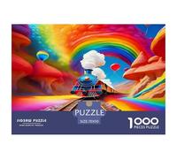 Dreamy Steam Train Puzzle Intrattenimento Creativo 1000 Pezzi Giochi Dream Journey Puzzle Relax Decorazione Perfetta Sfide Divertenti Per Uomini E Donne 70x50cm/1000pcs