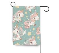 Dreamy Unicorns bandiere da giardino per esterni porta pasquale banner per decorazione da giardino 28x40 doppia faccia