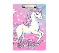 Dreamy Unicorns Magical Film Appunti Hard Board per Insegnante Portfolio Appunti Dimensioni 9 x 12