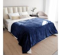 Dreamzie - Coperta Impermeabile per Cani - 152x203 cm - Blu Marino | Copridivano Reversibile · Lavabile in Lavatrice · Pile Sherpa · Animali · per Letto, Divano e Auto · Extra Morbido
