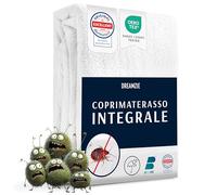 Dreamzie Coprimaterasso Matrimoniale Impermeabile 140x200 x 8 cm - Coprimaterasso Antiacaro Integrale con Chiusura a Zip per Allergici