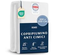 Dreamzie - Copripiumino 200x200 cm Antiacaro - Copri Piumone Protettivo con Cerniera - Barriera Contro Acari e Allergeni - Lavabile a 95°C