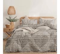 Dreamzie Copripiumino da 3 Pezzi - Copripiumino Matrimoniale 240x220cm, Federe 65x65cm (x2) - Motivo Testo Cuore