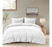 Dreamzie Copripiumino Una Piazza e Mezza 200x200 cm con 2 Federe 50x70 cm - Bianco - Set Copripiumino Una Piazza e Mezza 200x200
