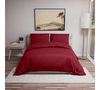Dreamzie Copripiumino Una Piazza e Mezza 200x200 cm con 2 Federe 80x80 cm - Borgogna - Set Copripiumino Una Piazza e Mezza 200x200
