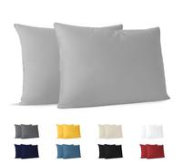 Dreamzie - Federa Cuscino 40x60 cm - Set da 2-100% Cotone - Grigio