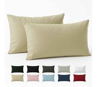 Dreamzie - Federa Cuscino 40x70 cm - 100% Cotone Rinforzato - Beige