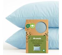 Dreamzie - Federa Cuscino 40x70 cm - Set da 2-100% Cotone Bio - Blu