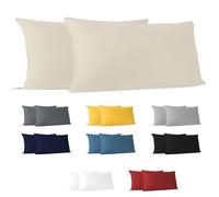 Dreamzie - Federa Cuscino 40x80 cm - Set da 2-100% Cotone - Beige