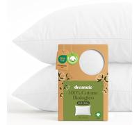 Dreamzie - Federa Cuscino 50x70 cm - Set da 2-100% Cotone Bio - Bianco