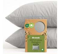 Dreamzie - Federa Cuscino 50x80 cm - Set da 2-100% Cotone Bio - Grigio