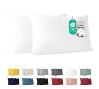 Dreamzie Federa Cuscino Cotone 40x80 cm Bianco (Set da 2), OEKO-TEX