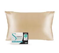 Dreamzie Federa Seta Cuscino 50x70 100% Seta Naturale di Gelso 19 Momme - Federa di Seta Antiacaro e Ipoallergenico - Talpa