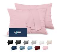 Dreamzie Federe Cuscini 50x70 (Set 2) Microfibra Oeko-Tex Certificazione - Federa Cuscino Dolce Rosa