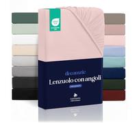 Dreamzie Lenzuolo con Angoli 140x200 cm - Altezza Materasso fino a 33 cm- 100% Microfibra - Rosa - Certificato Oeko TEX, Lenzuola Letto con Angoli ed Elastico