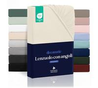 Dreamzie Lenzuolo con Angoli Singolo 90x200cm - Altezza Materasso fino a 33 cm- 100% Microfibra - Beige - Certificato Oeko TEX, Lenzuola Letto con Angoli ed Elastico