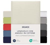 Dreamzie - Topper Lenzuolo Con Angoli - 140x190/200cm / 160x200cm