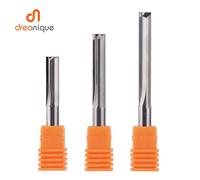 Dreanique 1 pz 3.175 4 6 8mm Gambo 2 Flauto in metallo duro Fresa in metallo duro Utensili di fresatura CNC Punta per incisione Fresa a fessura diritta