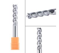 Dreanique 1 pz AU3E 3 flauti sprial fresa in metallo duro per lato in lega di alluminio e fresatura con scanalatura ad alta precisione