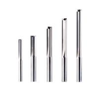 Dreanique 1pc Due Flauti Dritti 1mm-12mm Fresa in Metallo Duro per Fresatura del Legno Incisione Scanalatura Fresa