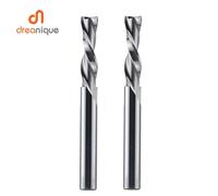 Dreanique 1pc Fresa a spirale in metallo duro integrale con codolo da 1/4 di pollice 2 flauti Fresa per la lavorazione del legno per scanalatura del legno