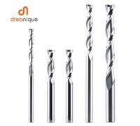 Dreanique 1pc Fresa in metallo duro solido 3.175 4 6 8mm 2 flauto Punta del router a spirale Fresa in metallo duro Legno MDF UP taglio