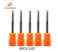Dreanique 5 pz/lotto 1 Flauto A Spirale Fresa CNC 3D Pubblicità Punta Per Incisione per la lavorazione del legno Acrilico Alluminio Plastica Taglio