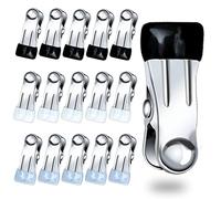 Dreecy Confezione da 30 mollette in metallo resistente per bucato, mollette multiuso in acciaio inox per telo mare, calze, copertura piscina, mollette per asciugare i panni all'aperto