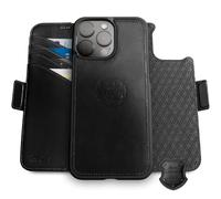 dreem Custodia a portafoglio in vera pelle per iPhone 16 Pro Max, supporto rivoluzionario per telefono, MagSafe-Fit, cover flip magnetica staccabile, porta carte con blocco RFID, confezione regalo